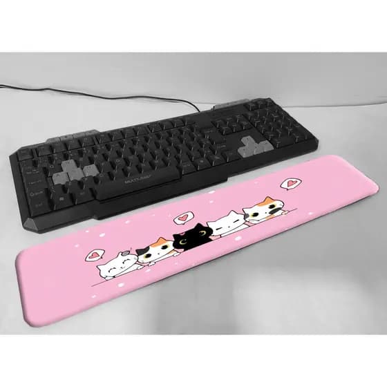 Apoio de pulso Gatinhos cute 47x9 cm punho mouse pad teclado mousepad
