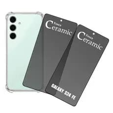 KIT 2 Películas Fosca Privativa + Capa Para Galaxy S24 FE