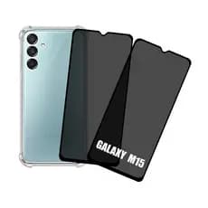 KIT 2 Películas de Privacidade 3D + Capa Para Galaxy M15