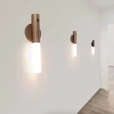 Arandela Luminária Sem Fio Par Smart Sensor de Movimento LED Lâmpada Recarregável Parede Cabeceira