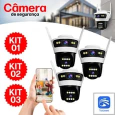 Camera Wifi Segurança App Yoosee Full HD Visão Noturna Colorida Audio Bidirecional Sensor Movimento