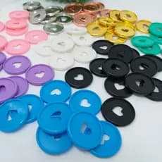 Kit 11 Discos G 35mm Para Caderno Inteligente Furo Cogumelo Expansao Ate 180 Folhas 3,5 cm