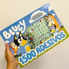 Livro Infantil Bluey Prancheta Para Colorir 1500 Adesivos Bloco Ciranda Cultural Atividades Escolar