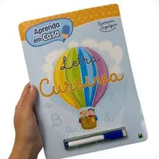 Livro Escreva e Apague Aprenda em Casa:  Letra Cursiva Todolivro