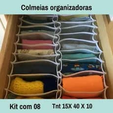 Kit com 8 Colmeias Organizadoras para Bebês (Tamanho 15cm x 40cm x 10cm)