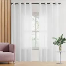 Cortina de Linho Voil Gaze Flame 6,00 x 2,70 altura Sem Forro Luxo Premium