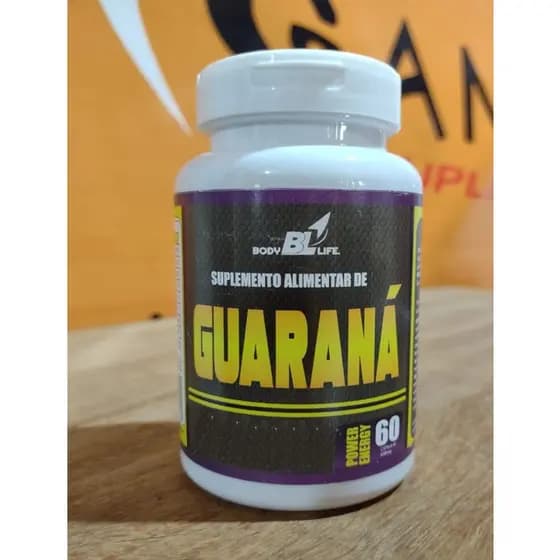 Guaraná 60 cápsulas   BodyLife