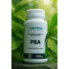 Nutrivale PEA Palmitoiletanolamida 500mg 30 Cápsulas | Energia e Bem-Estar Natural Sem Glúten