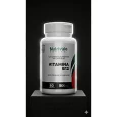 Nutrivale Vitamina B12 500mg 60 Cápsulas – Suplemento Essencial com Alto Teor de B12