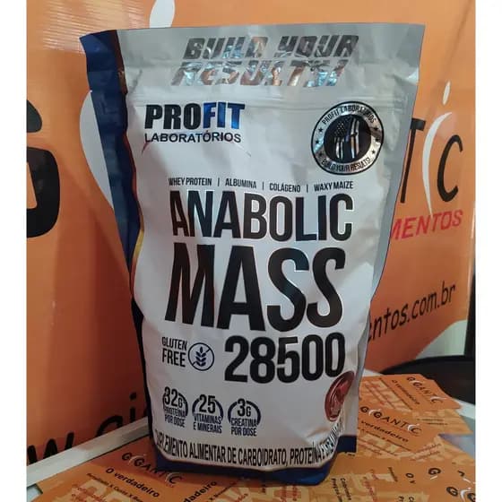 Anabolic Mass 28500 Hipercalórico com Whey Creatina Vitaminas Ideal para Ganho de Massa