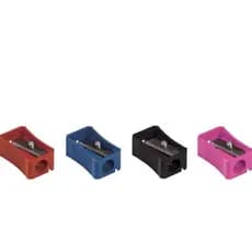 Apontador Simples 4 Cores Sortidas 2 Unidades, Faber-Castell Apontador Sem Deposito Simples Faber Castell Kit 2unidades