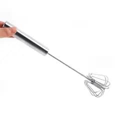 Batedor de aço inoxidável Misturador de ovos creme de ovo shaker bolo misturador batedor fouet semi automático