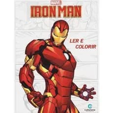 Livro Ler E Colorir Homem De Ferro