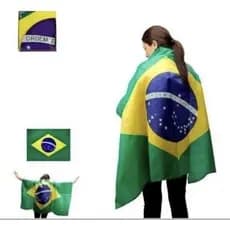Capa Bandeira Do Brasil Costas Corpo Copa Do Mundo Torcedor