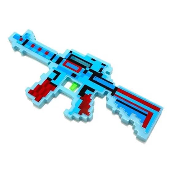 Pistola Arma Tipo Minicraft Som E Luz Pronta Entrega Meninos de brinquedo
