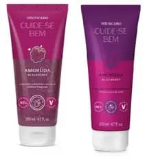 Boticário Sabonete Esfoliante e Loção Corporal Amoruda Cuide-se Bem 200 ml cada
