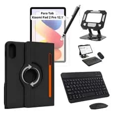 Kit Capa + Teclado Mouse P/ Tab Redmi Pad 2 Pro 12.1