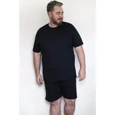 Pijama Masculino Liso Plus Size Roupa de Dormir Tamanho Grande