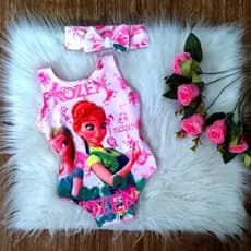 kit com 10 ítem ( 5 bory maiô+5 tiara)( estampas vai variadas)