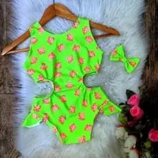 maiô Julia+laço ( menina roupa infantil)