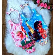kit com 10 ítem bory maiô temático+tiara cabelo ( preço de atacado) A partir de 3 meses a 6 anos