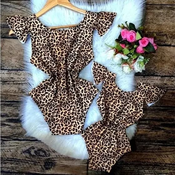 Tal mãe e Tal Filha Kit Manguinha com 2 peças