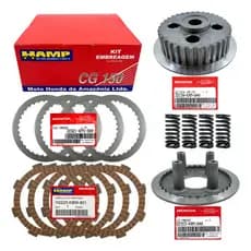 Kit Embreagem Completo C/ Mola Titan Bros 150 Original Honda
