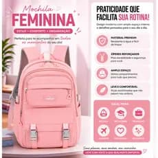 Mochilas Feminina Coreano de lazer e viagem para adolescentes e meninas Simples e elegante