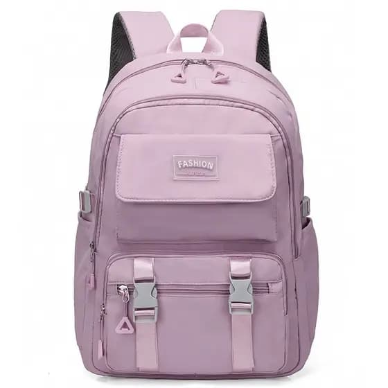 Mochila Escolar Feminina Juvenil Impermeável em Nylon, Bolsa Casual Grande Capacidade para Faculdade e Uso Diário