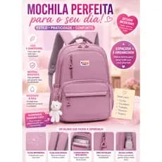 Mochila Feminina Escolar Grande Impermeável Bolsa Faculdade Trabalho Viagem Moderna