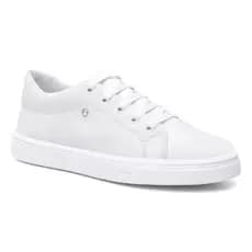 Tênis Feminino Casual Passeio Escola dia a dia Branco e Preto SF