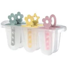 Forma Para Picolé de Plástico Com Palitos Coloridos Para 6 Sorvetes SR328/555 Sanremo