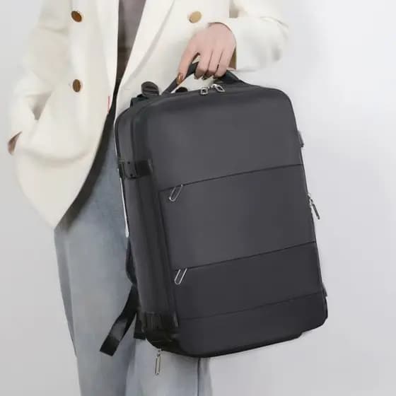 Mochila De Viagem Escolar Resistente À água Executiva Notebook Impermeável 360 Graus Abertura