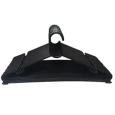 Kit 100 Cabides Preto Adulto Redondo Não Marca A Roupa Envio Imediato