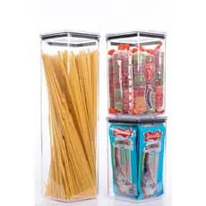 Kit 3 Potes Herméticos Sextavado Lançamento.