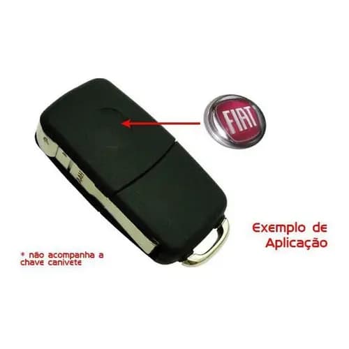 Emblema Resinado Adesivo Para Chave Canivete Gm Fiat