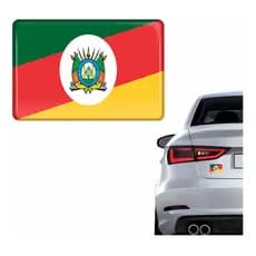 Emblema Adesivo Bandeira Rio Grande Do Sul 3d Resinado Bd5