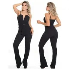 macacao decote tule feminino