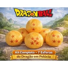 Kit 7 Esferas do Dragão em Pelúcia Chaveiro – Macias, Colecionáveis o Presente Perfeito! para fãs do Anime Dragon Ball