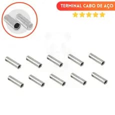 Terminal de cabo de aço para bike alumínio câmbio ou freio kit10