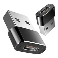 Adaptador OTG USB tipo C fêmea para USB macho