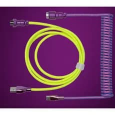 Cabo Para Teclado mecânico Usb-a Para Tipo C Meduza Rv Nylon metal resistente