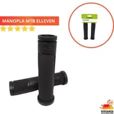 Manopla MTB emborrachada 130mm confortável Elleven