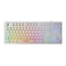 Teclado Gamer TGT M90B com led rgb Rainbow, ABNT2, Branco