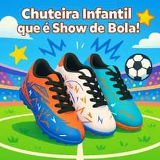 Chuteira Infantil Masculino Futsal Society Durável Leve Reforçada Alta Resistência 28-33 Acessível