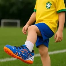 Chuteira Infantil Masculino Futsal Society Costurada Antiderrapante Confortável Resistente 28 a 33