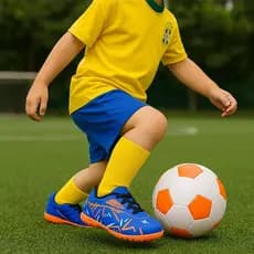 Chuteira Infantil Masculino Society Costurada Reforçada Ideal para Quadra-Campo 28 ao 33 Promoção