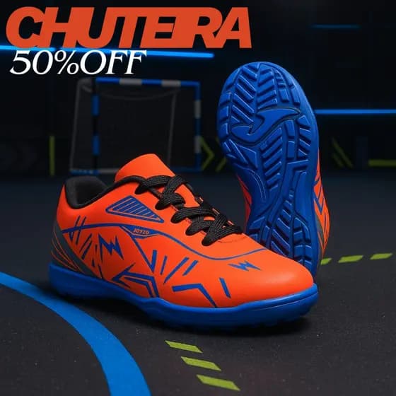 Chuteira Masculino Infantil Futsal Salão Quadra Society Costurada Reforçada Confortável  28 Ao 33