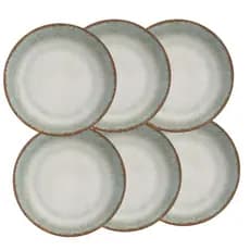 Conjunto De 6 Pratos Raso Coup Durban Ceramica Alleanza 29cm