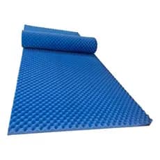 Colchão Caixa De Ovo Anti-escaras Solteiro Azul